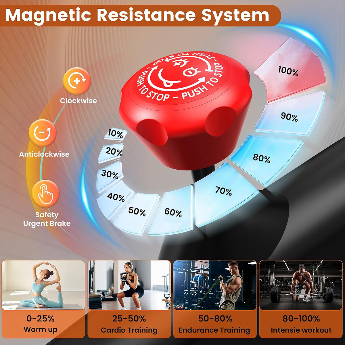 Sepeda statis Pooboo, dengan d - Exercise Bike Magnetic Resistance ulasan dan harga