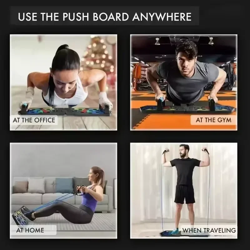 Set Papan Latihan Push-up Port - Push Up Board Foldable Multi Function ulasan dan harga